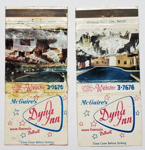 Dyna Inn (Charade Supper Club) - Matchbook (newer photo)